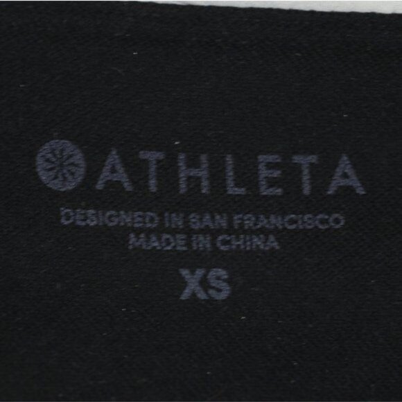 Athleta Polynesia Women's XS Black Floral High Neck Halter Bikini Swim Top - Picture 5 of 5